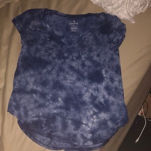 Tie dye blue short sleeve